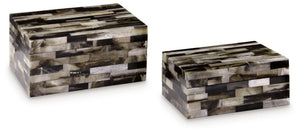 Ellford - Caja (Set de 2) - Negro / Marrón / Crema