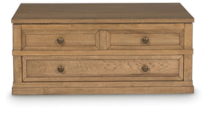 Sharlance - Mesa de centro elevable - Marrón claro