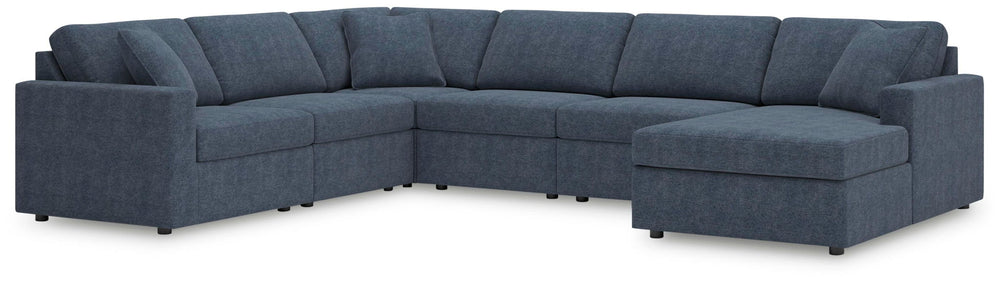 Modmax - 6 Piece Sectional #lightbrown #6pc.sectionalwithaudiosystemconsole
