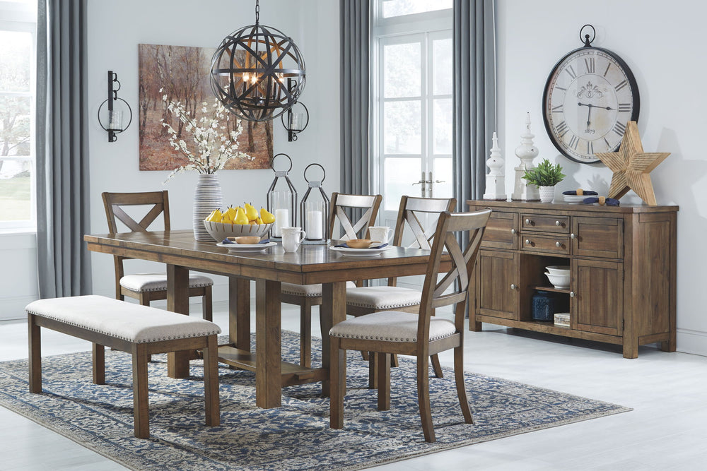 Moriville - Rectangular Dining Table Set #5pc.table,4chairs
