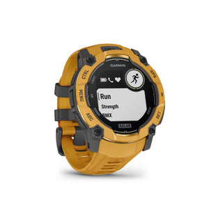 Garmin - Instinct 3 Solar GPS Smartwatch 50 mm Fiber-reinforced Polymer - Solar Sunburst with Sunburst/Gray Band - (2026)