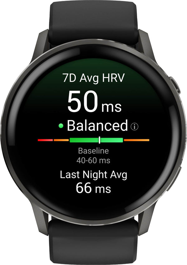 Garmin - Venu 4 GPS Smartwatch 45 mm Fiber-reinforced polymer - Slate - (2025)