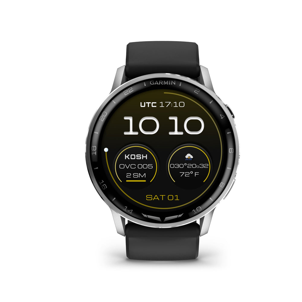 Garmin - D2 Air X 15 Avaition GPS Smartwatch 45 mm Fiber-reinforced polymer - Silver - (2025)