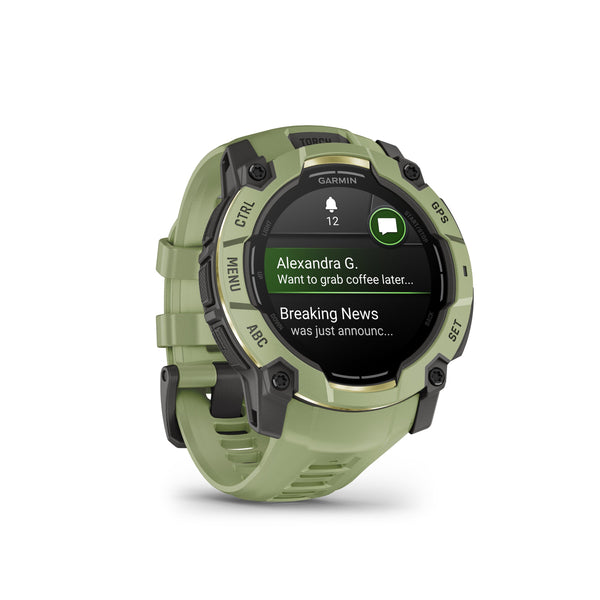 Garmin - Instinct  3 GPS Smartwatch 50 mm AMOLED  Fiber-reinforced Polymer - Fern Green with Fern Green Band - (2026)