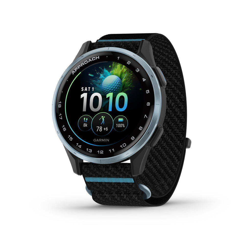 Garmin - Approach J1 Junior Golf GPS Smartwatch 43mm Anodized Aluminum - Cloud Blue Aluminum Bezel - (2026)