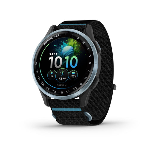 Garmin - Approach J1 Junior Golf GPS Smartwatch 43mm Anodized Aluminum - Cloud Blue Aluminum Bezel - (2026)