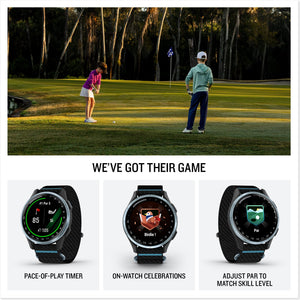 Garmin - Approach J1 Junior Golf GPS Smartwatch 43mm Anodized Aluminum - Cloud Blue Aluminum Bezel - (2026)