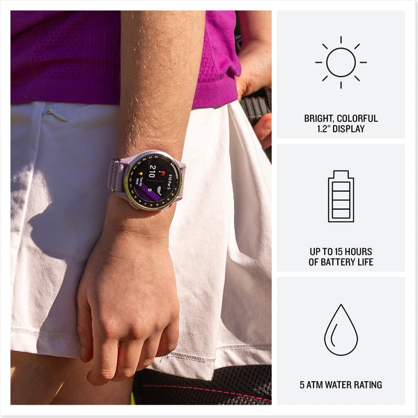 Garmin - Approach J1 Junior Golf GPS Smartwatch 43mm Anodized Aluminum - Silver Aluminum Bezel - (2026)