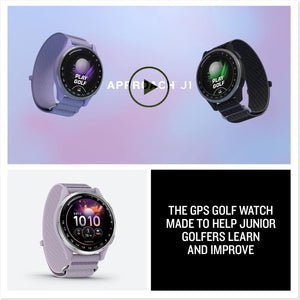 Garmin - Approach J1 Junior Golf GPS Smartwatch 43mm Anodized Aluminum - Silver Aluminum Bezel - (2026)