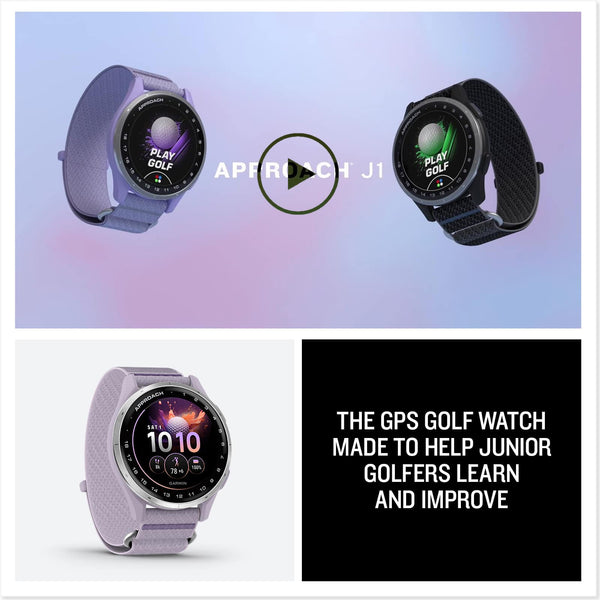 Garmin - Approach J1 Junior Golf GPS Smartwatch 43mm Anodized Aluminum - Silver Aluminum Bezel - (2026)