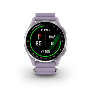 Garmin - Approach J1 Junior Golf GPS Smartwatch 43mm Anodized Aluminum - Silver Aluminum Bezel - (2026)