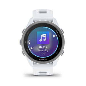 Garmin - Forerunner 170 Music GPS Smartwatch 43 mm Fiber-Reinforced polymer - Whitestone/Cloud Blue - (2026)