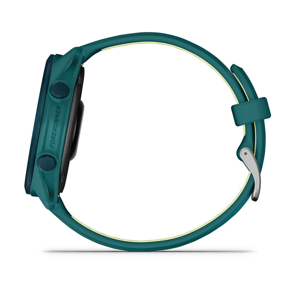 Garmin - Forerunner 170 Music GPS Smartwatch 43 mm Fiber-Reinforced polymer - Teal Green/Citron - (2026)