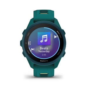 Garmin - Forerunner 170 Music GPS Smartwatch 43 mm Fiber-Reinforced polymer - Teal Green/Citron - (2026)