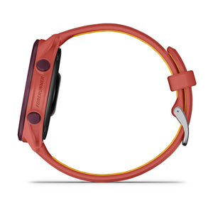 Garmin - Forerunner 170 Music GPS Smartwatch 43 mm Fiber-Reinforced polymer - Red Pink/Mango - (2026)