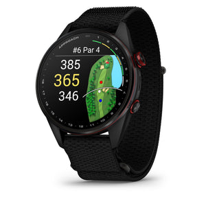 Garmin - Approach S72 - 47 mm Golf GPS Smartwatch Fiber-reinforced polymer - Carbon Gray/Red DLC Titanium - (2026)