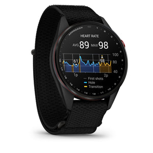 Garmin - Approach S72 - 47 mm Golf GPS Smartwatch Fiber-reinforced polymer - Carbon Gray/Red DLC Titanium - (2026)