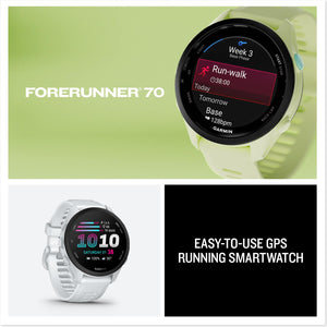 Garmin - Forerunner 70 GPS Smartwatch 43 mm Fiber-Reinforced polymer - Black - (2026)