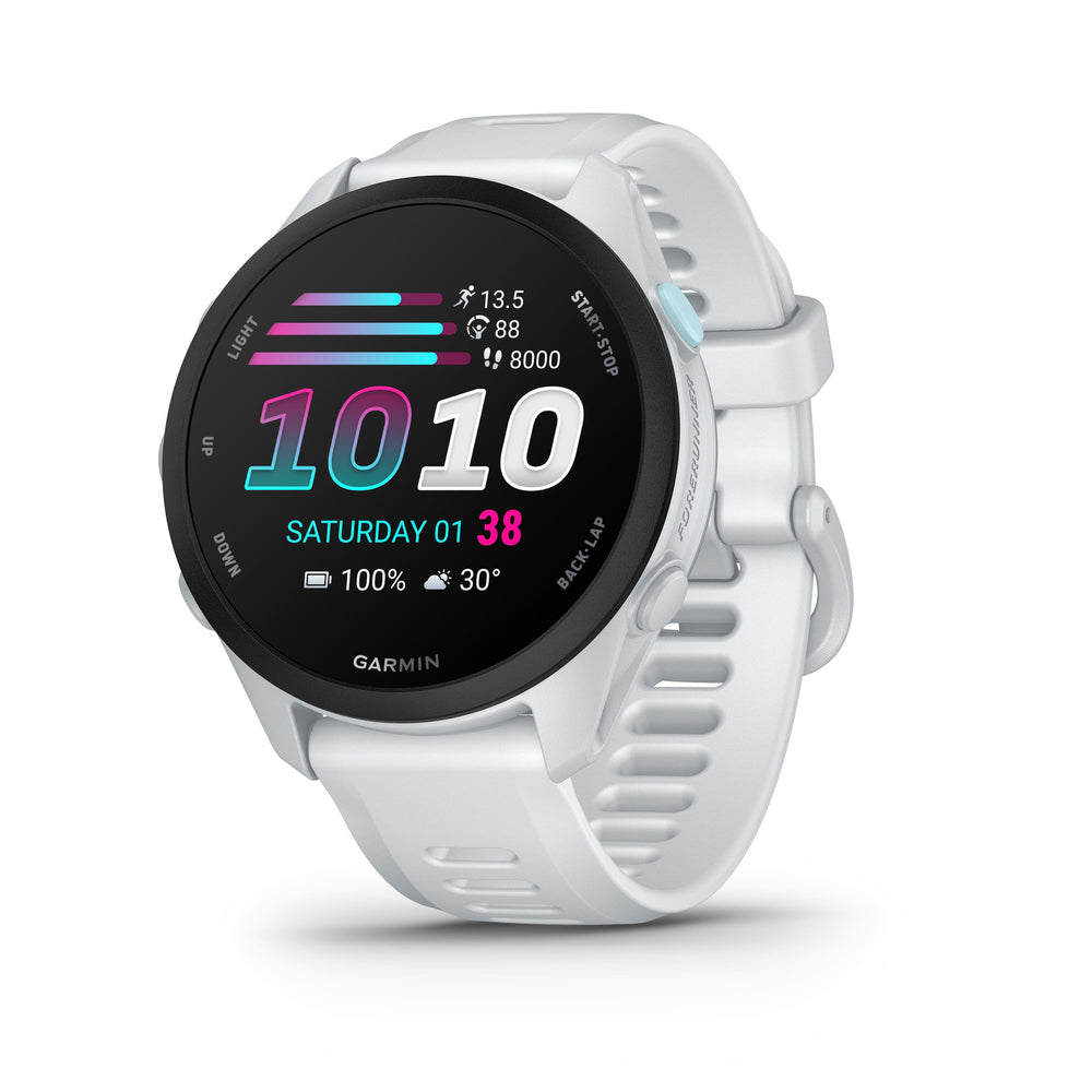 Garmin - Forerunner 70 GPS Smartwatch 43 mm Fiber-Reinforced polymer - Whitestone - (2026)
