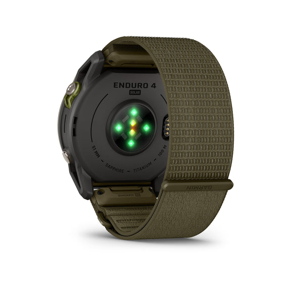 Garmin - Enduro 4 GPS Smartwatch 51mm Fiber-reinforced polymer - Titanium with Dark Olive ComfortFit fabric band - (2026)