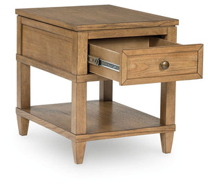 Sharlance - Mesa auxiliar rectangular - Marrón claro