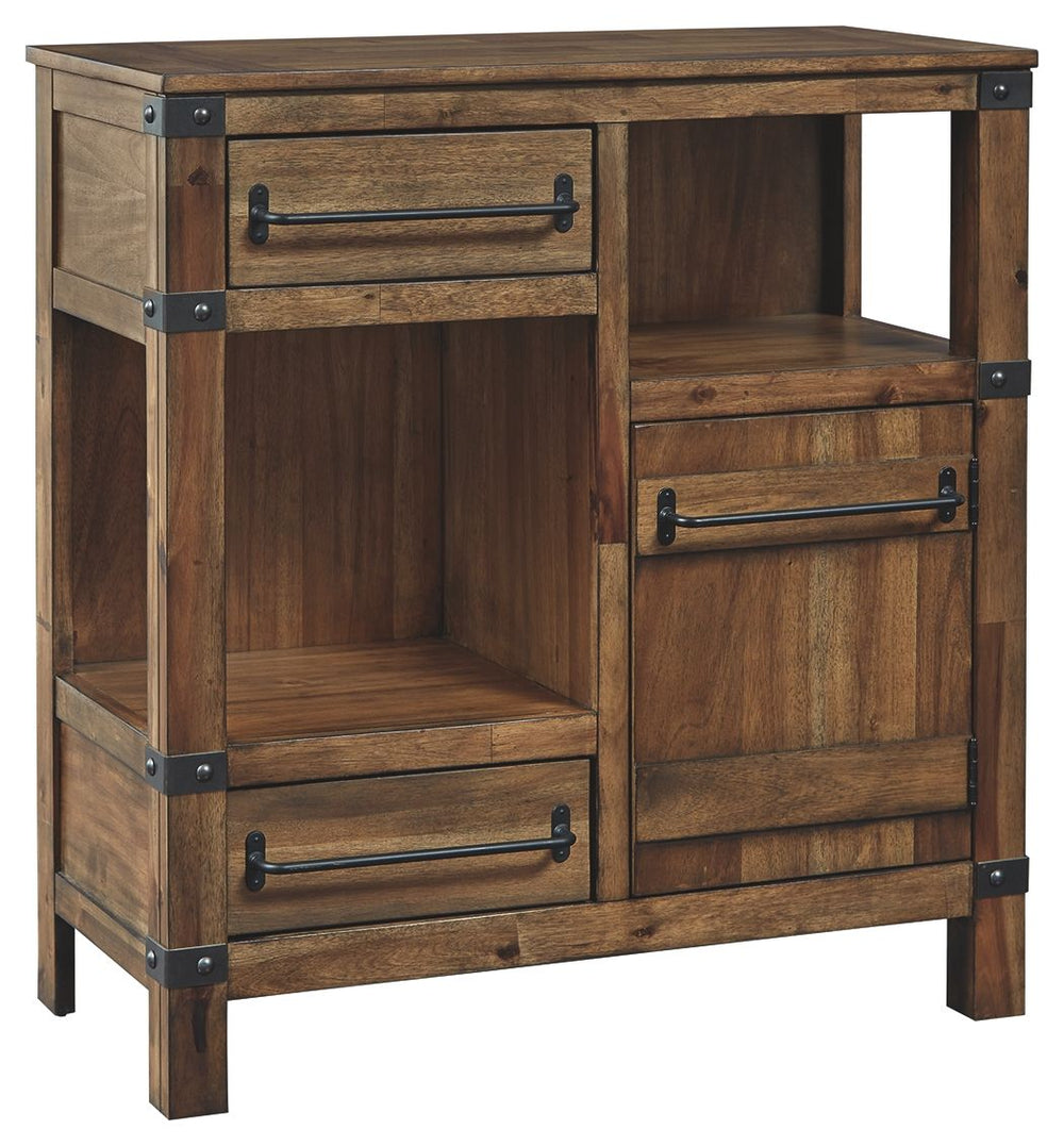 Roybeck - Armario decorativo - Marrón claro / Bronce
