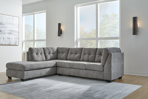 Marleton - Sectional #darkgray #2pc.leftarmfacingcornerchaisesectional
