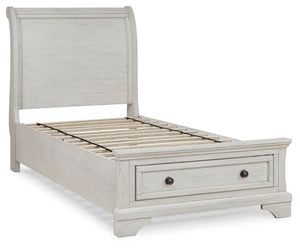 Robbinsdale - Sleigh Bed #twin #2storagedrawers