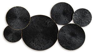 Rhetlen - Decoración de pared - Acabado negro/dorado