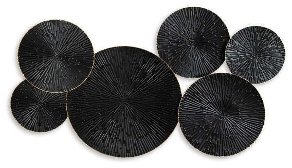 Rhetlen - Decoración de pared - Acabado negro/dorado