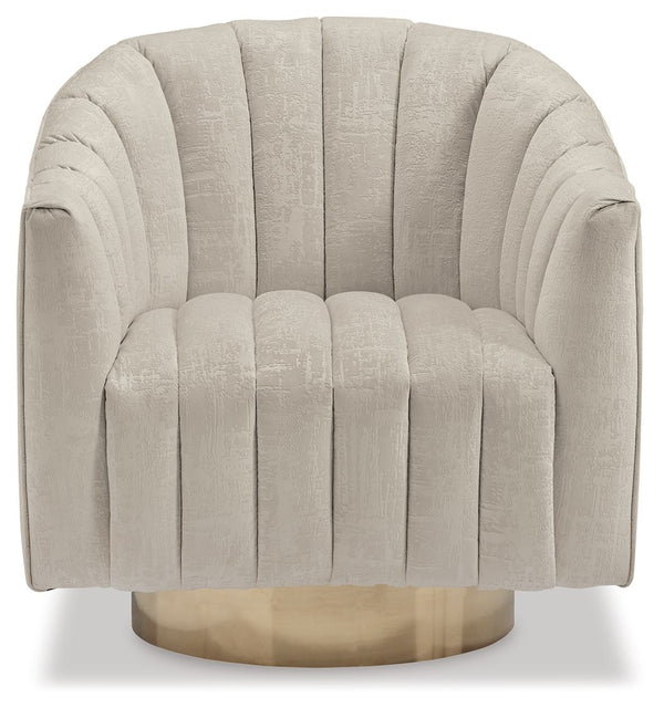 Penzlin - Sillón decorativo giratorio - Perla