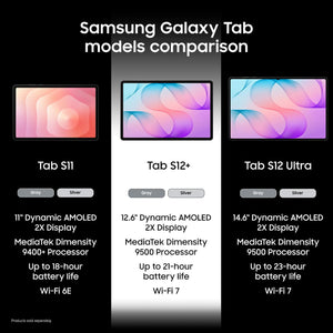 Samsung - Galaxy Tab S12+ - 12.6" 512GB - Wi-Fi 7 - with S-Pen - Silver