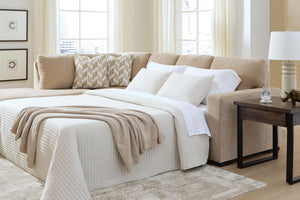 Bridgepoint - Sleeper Sectional #lightbrown #2pc.leftarmfacingcornerchaisesleepersectional