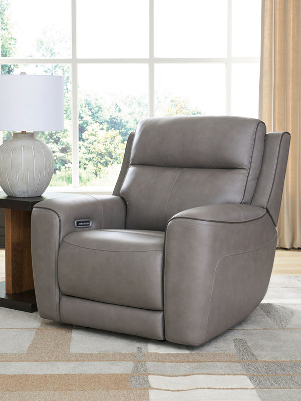 5Z-Comfort - Relaxation - Power Recliner With Adj Headrest #gray