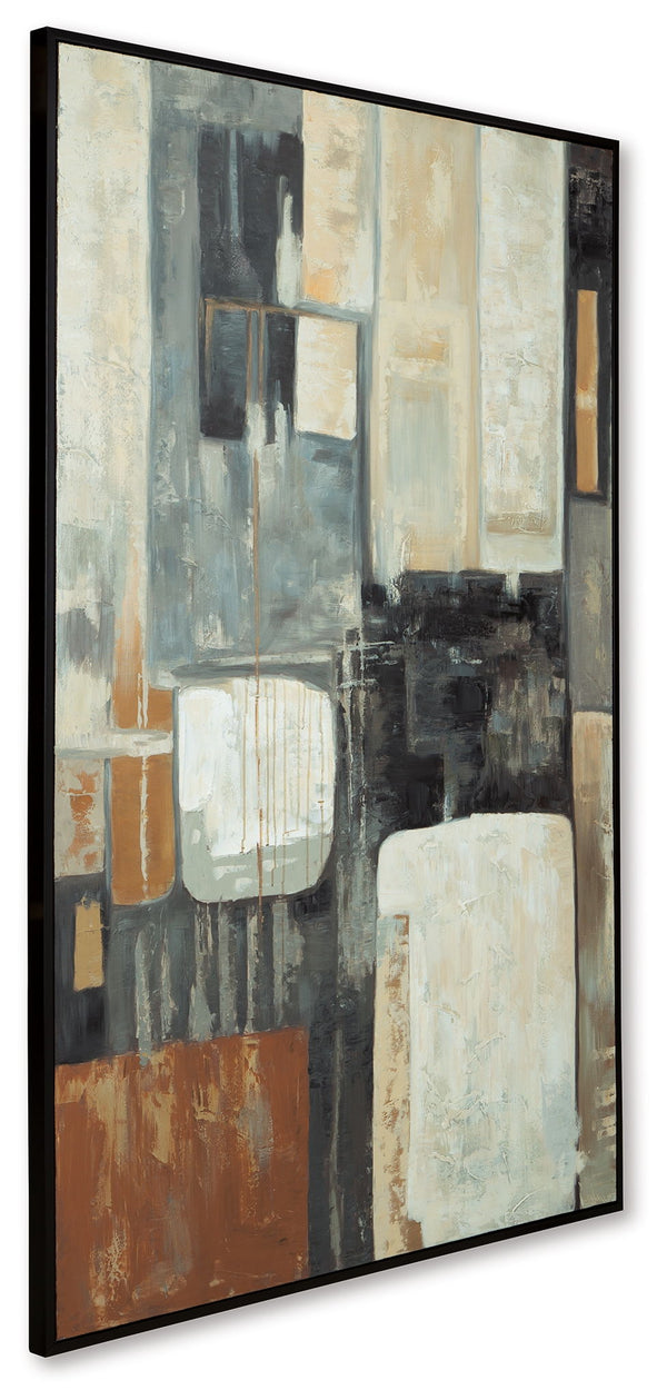 Howford - Arte de pared - Marrón / Negro / Gris