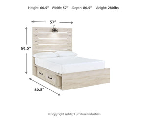 Cambeck - Panel Bed #full #4drawers
