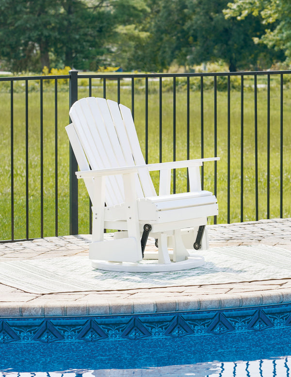 Hyland Wave - Swivel Glider Chair #white