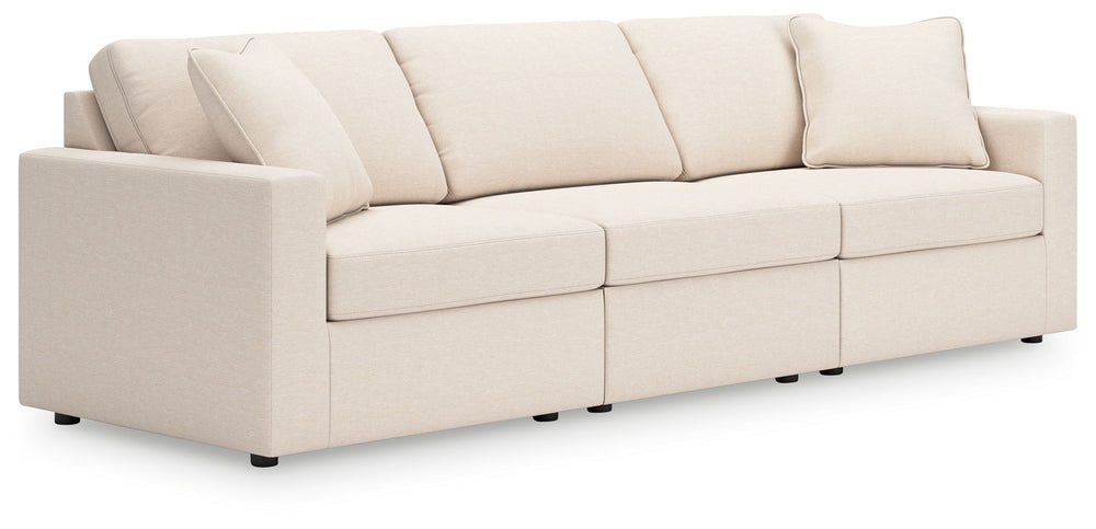 Modmax - 3 Piece Sectional #lightbrown #3pc.sectionalwithaudiosystemconsole