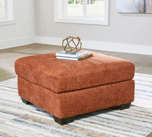 Aviemore - Oversized Accent Ottoman #orange