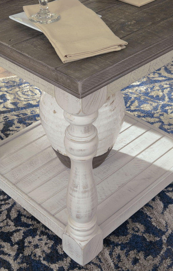Havalance - Mesa auxiliar rectangular - Gris / Blanco
