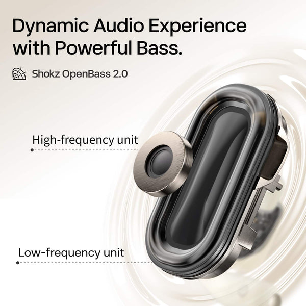 Shokz - OpenFit 2 Open-Ear True Wireless Earbuds - Beige