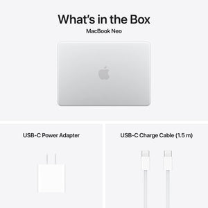 Apple - MacBook Neo 13-inch Laptop - A18 Pro chip with 6‑core CPU and 5‑core GPU - 8GB Memory - 512GB SSD - Silver