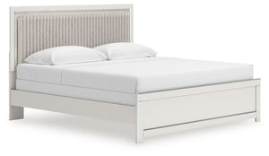 Zuraleus - Upholstered Panel Bed #white #king