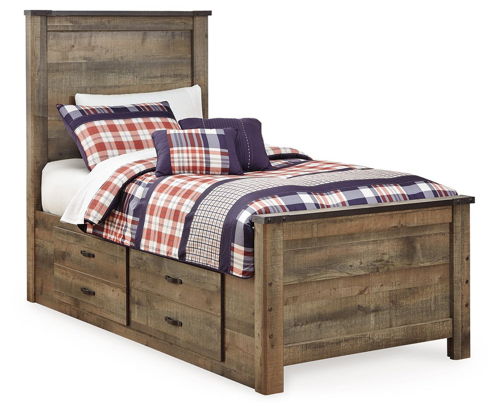 Trinell - Panel Bed #full #2drawers