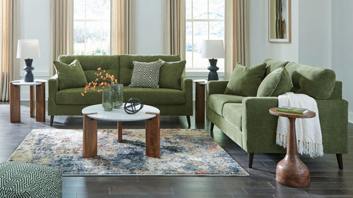 Bixler - Living Room Set #green #2pc.sofa,loveseat