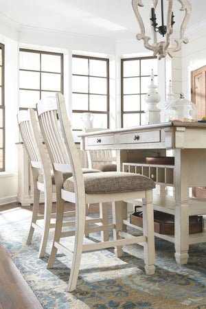 Bolanburg - Rectangular Counter Table Set #7pc.table,6barstools