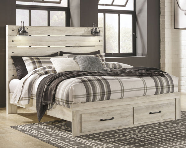 Cambeck - Panel Bed #king #2drawers