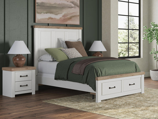 Savonport - Panel Storage Bed #queen #storagefootboard