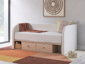 Arloster - Upholstered Day Bed #twin #2underbeddrawers
