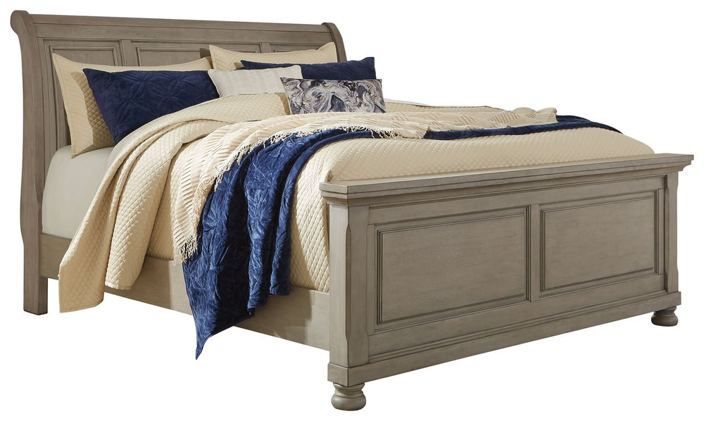 Lettner - Sleigh Bed #2drawers